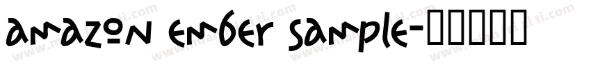 amazon ember sample字体转换
